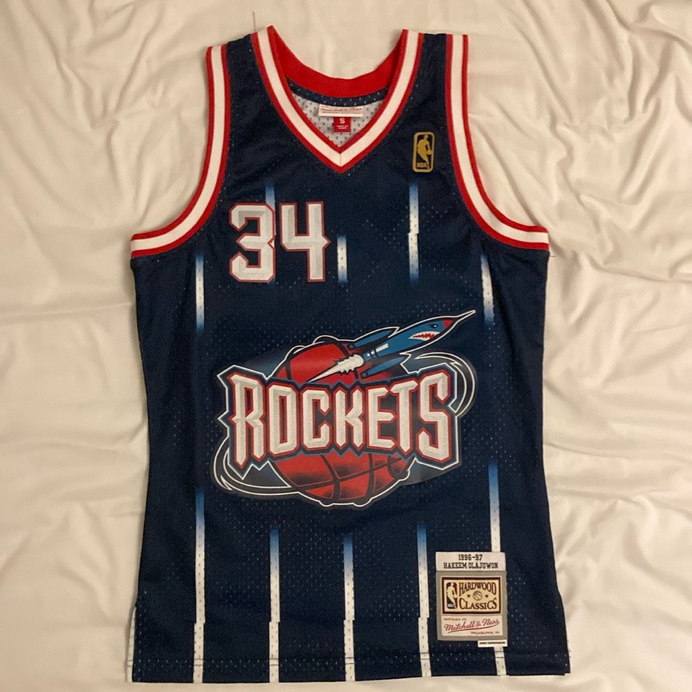 Blue NBA Hakeem Olajuwon jersey